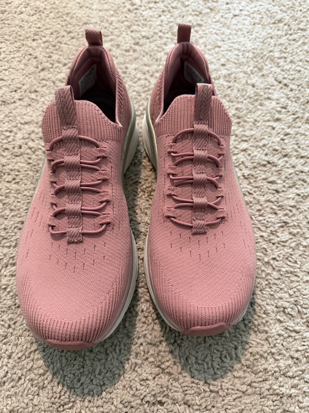 Skechers Women's Slip-On Knit Sneakers in Dusty Pink
